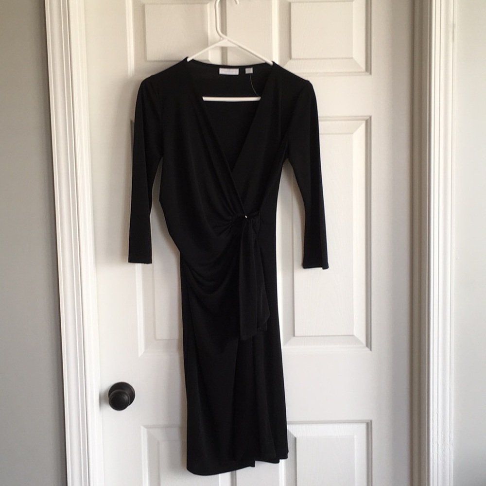 Black Wrap Dress - Picture 1 of 3